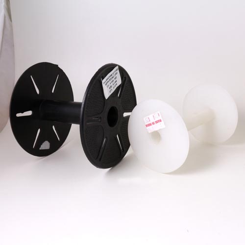 Spools, plastic, assorted large sizes, ca. 19-10x7-12cm, 6pcs.