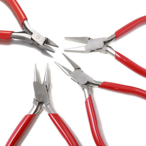 Jewelry plier set, 4-pieces, basic pliers for jewelry making