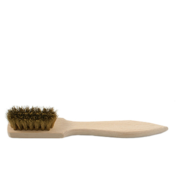 Brass brush, scratching brush made of wood and Brass, Length 14.5cm, 1 piece