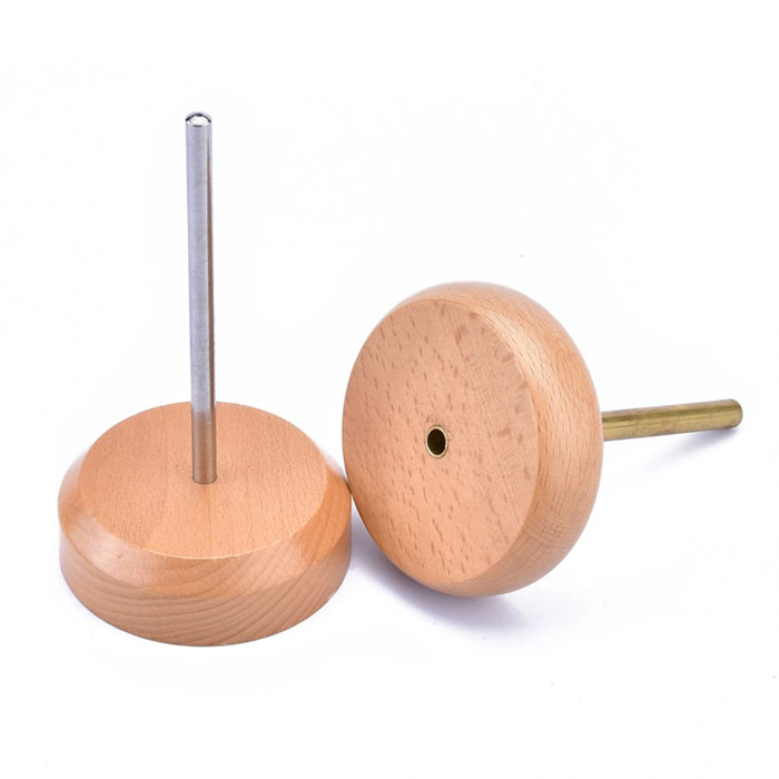 Bead Spinner, device for speedy loadig of seed beads, wood, 10x15 cm, 1 pc