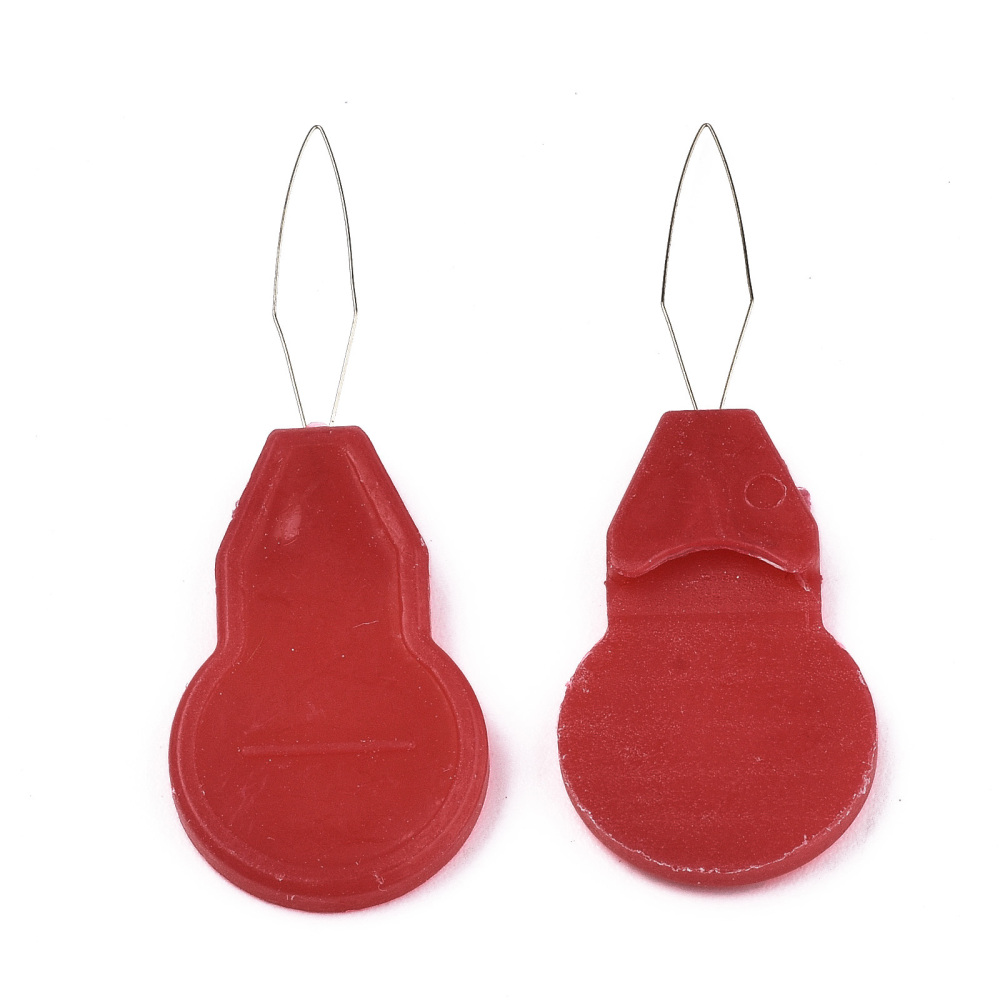 Easy needle threader, plastic and steel, length 5cm, 2pcs