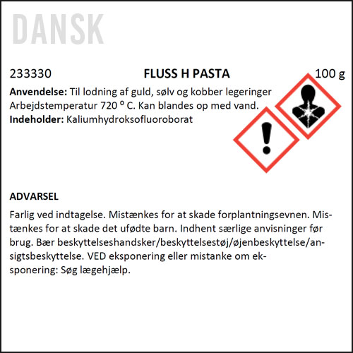 Fluss H. Degussa, pasta for soldering of silver, gold and copper, 100 g