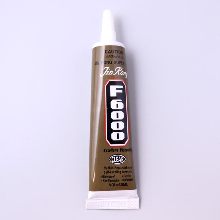 Strong clear glue, F6000, thick and flexible, Suitable for household and hobby, 30 ml.