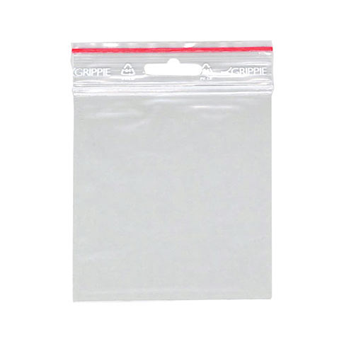Grippie clear bags, 100x100x0.05mm, 100pcs.