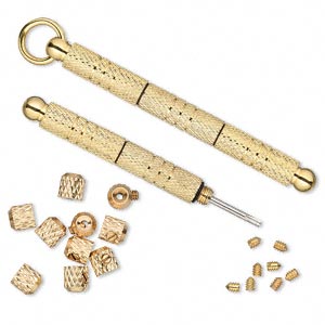 Screwdriver for screw-tite crimps, gilded, 1pc.