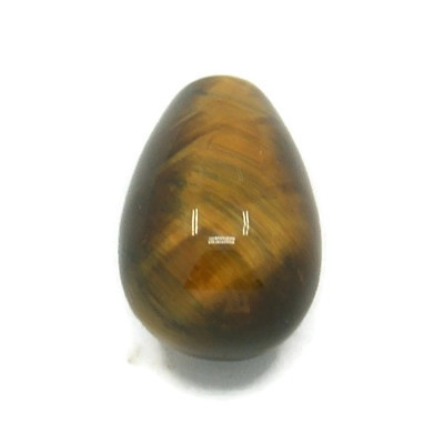 Tigerauge, Steinperle, angebohrt, Tropfen, 10x15 mm, 2 Stück.
