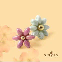 Matubo Mini-Duo, 2-Loch-Perle, Rosa AB, undurchsichtig, 2x4 mm, 8 g, ca. 180 Stk