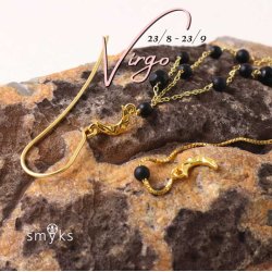 Ohrhaken-Kette mit Stift und offene se, vegoldetes Silber, Lnge 10 cm, 2 Stk