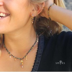 Anh&auml;nger, unebenes Rechteck mit Zirkonia, mit 1 Loch, vergoldetes Silber, 12,5x3x1,5 mm, 2 Stk