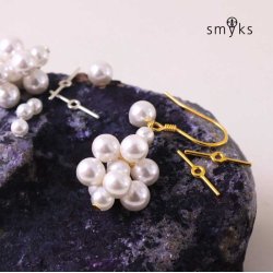 Doppelstiftse, mit se in der Mitte, vergoldetes Silber, 12,5x0,8 mm, 4 Stk.