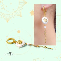 Anh&auml;nger, unebene, l&auml;ngliche Oberfl&auml;che mit 1 Loch, vergoldetes Silber, 10x3 mm, 2 Stck