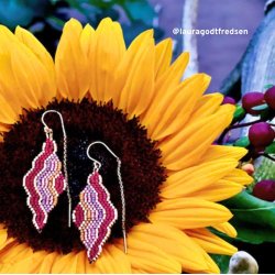 Delica seed beads, Glasperlen, Mix122, mystic mauve, 4-Farben, Gre #11, 5,2g