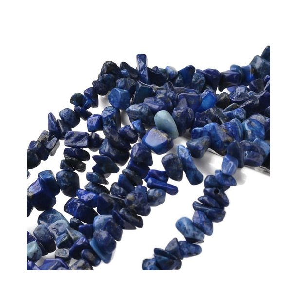 Lapis Lazuli, strand, small polished nuggets, ca. 8x4x2 mm, ca. 230 pcs.