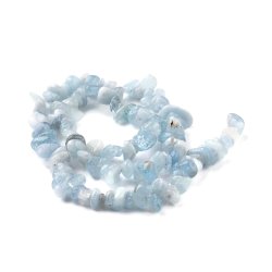 Aquamarin, Strang, kleine Nuggets, ca. 8x4x2 mm, ca. 95 Stk