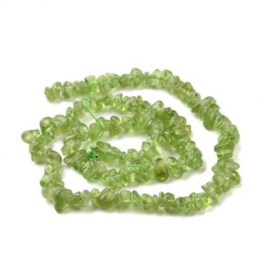 - Faceted peridot beads
