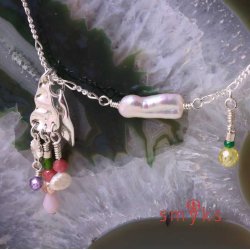 Swasserperle, lang, barock, wei, 16-18x6x5mm, A-grade, 2 Stk