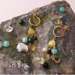 Perlmutter Mondsichel, Perle, wei&szlig; mit L&auml;ngsloch, 11x12x3 mm, 4 Stk.