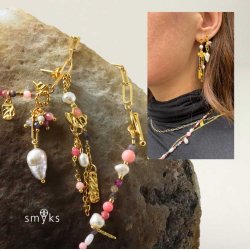 Ohrstecker, poliert, Kugelring mit se, vergoldetes Silber, 12x6 mm, 2 Stk.