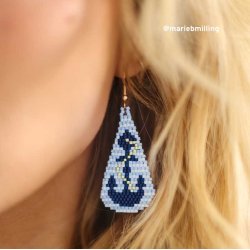 Delica seed beads, Glasperlen, Mix62, Mighty Blue, 5-Farbenmischnung, Gr&ouml;&szlig;e#11, 5,2g