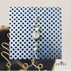 Wire Links Board, Metall, machen Sie Ihre eigenen Draht-Ornamente, 14x12x1,5 cm, 1 Stk