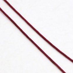 Polyesterschnur, dunkel rot, 0,5 mm, 2 m.