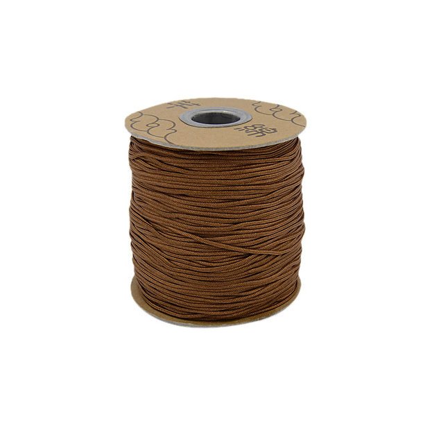 Nylon cord, spool, saddlebrown, extra strong, 1.5mm, 130m.