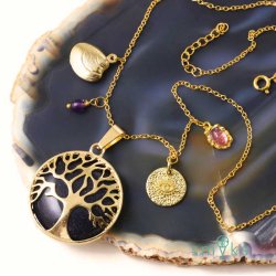 Augenanh&auml;nger mit &Ouml;se, Messing vergoldet, 12x1,5mm, 1 Stk