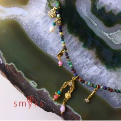 Zwischenstck, unebene Flche mit zwei Lchern, vergoldetes Silber, 6x4 mm, 2 Stck