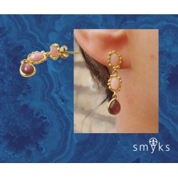 Anhnger mit Amethyst, Tropfen, vergoldetes Silber, 10x6,5 mm, 1 Stk