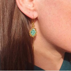 Preciosa, Kristall, Perle, Karibisches Meerest&uuml;rkis,  Doppelkegel, 3mm, 10 Stk.