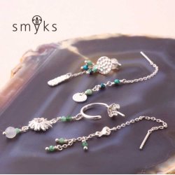 Zwischenst&uuml;ck, unebene Fl&auml;che mit zwei L&ouml;chern, Silber, 6,5x3,5 mm, 2 Stck