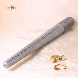 Ringstock aus Aluminium zum Messen von Fingerringen, 25,5 cm, 1 Stk.