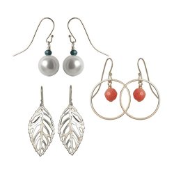 Anf&auml;nger-Set, Perlen f&uuml;r versilberte Ohrringe, alles was Sie brauchen