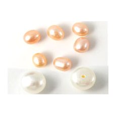 Half-drilled freshwater pearls