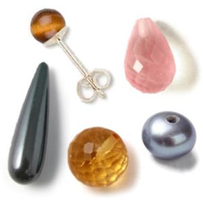 Half-drilled pearls & teardrops