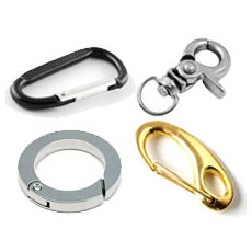 Key rings & Hinged clip clasps