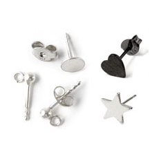 Earstuds - silver/silver plated