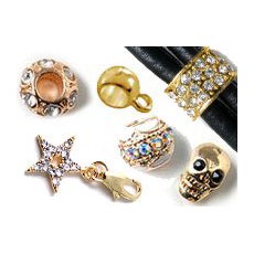 Gold-plated beads & charms