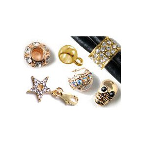 Gold-plated beads & charms