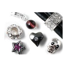 Silver-plated beads & charms