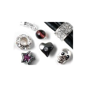 Silver-plated beads & charms