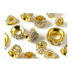 Beads & charms - gold-plated