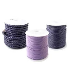 Purple leather cord