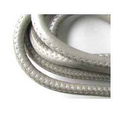 Round-stitched leather cord
