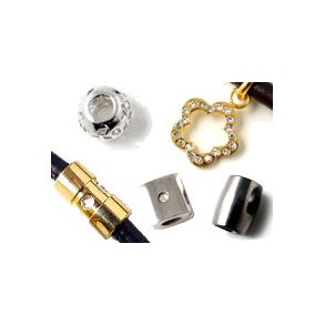 Steel beads and charms