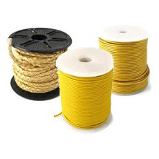 Yellow and golden leather cord
