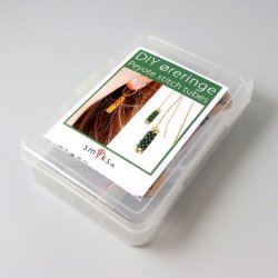 Schmuck-Set, Peyote-Rhrchen mit Delica 4-Farben-Kombi und Schmuckmaterialien.