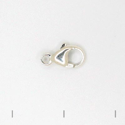 Karabinerverschluss, Länge 9 mm, Sterling silber, 1 Stk.