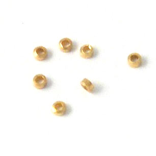 Wireklemmer, Forgyldt Messing, Ligeskåret, 2x1 mm, 100 Stk til Smykkefremstilling