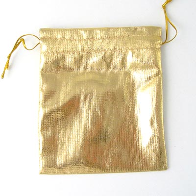 Schmuckbeutel, gold, 10x12 cm, 20 Stk